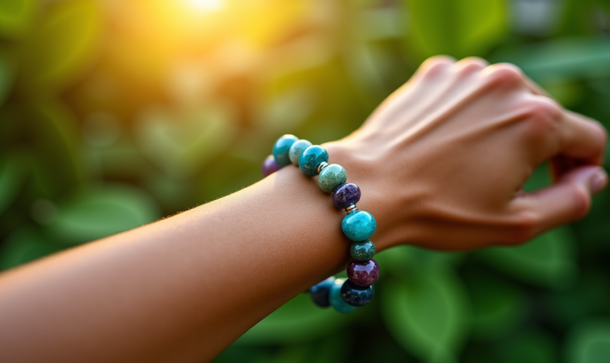 Bracelet de lithothérapie pour accompagner une perte de poids